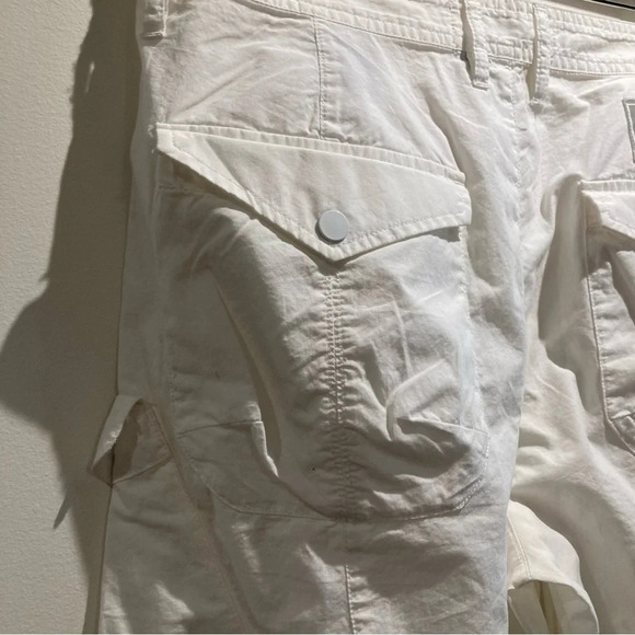 A/X Sz 32W Multi Pockets Button Fly Drawstring Hem 100% Cotton Cargo Pants - Picture 15 of 15